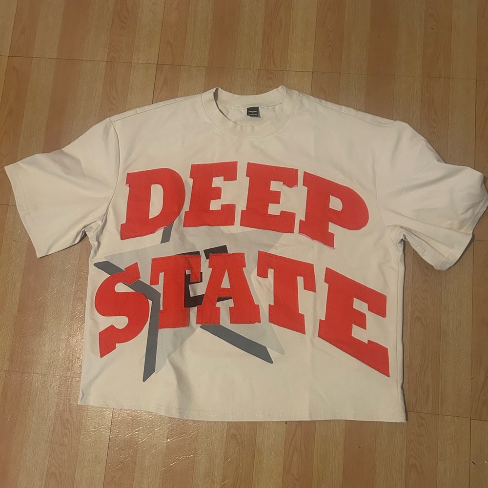 Men's Beige Graphic Shirt